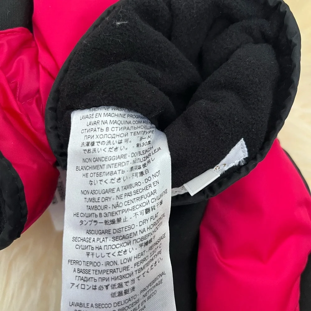 NWT 100% AUTH Gucci Kids Technical Ski Gloves In Raspberry Sz 10